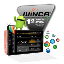 Kit Central Multimidia Android Winca Renegade 2015 A 2020 Tv Gps Bt + Moldura Painel Preto Fosco & Câmera de Ré Menor preço em Kit Central Multimidia Android Winca Renegade 2015 A 2020 Tv Gps Bt + Moldura Painel Preto Fosco & Câmera de Ré