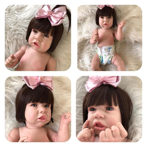 Bebê Reborn Abigail Corpo Em Silicone Pode Dar Banho no Shoptime