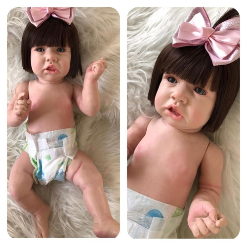 Bebê Reborn Saskia Boneca Realista Corpo Todo em Silicone Fio a Fio 25  Itens em Promoção na Americanas