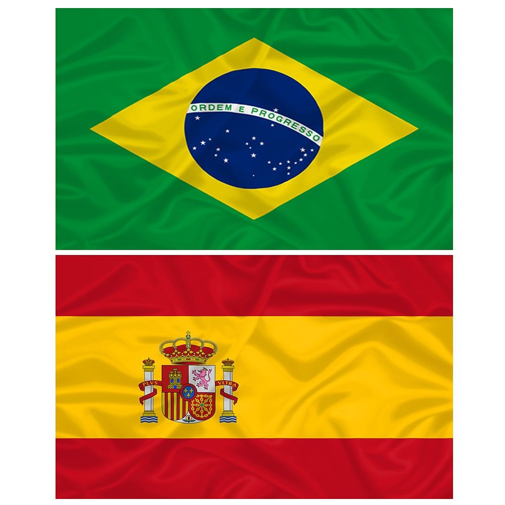 Bandeira dos Estados Unidos + do Brasil 145cm x 90cm da Marca