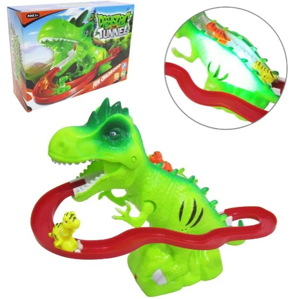 Dinossauro de Brinquedo Elétrico Bate E Volta Com Som E Luz De LED - Chic  Outlet - Economize com estilo!