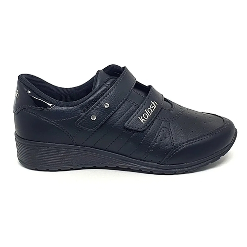 tênis kolosh anabela velcro preto