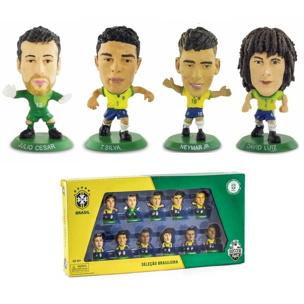 Boneco de ação Brasil futebol SoccerStarz