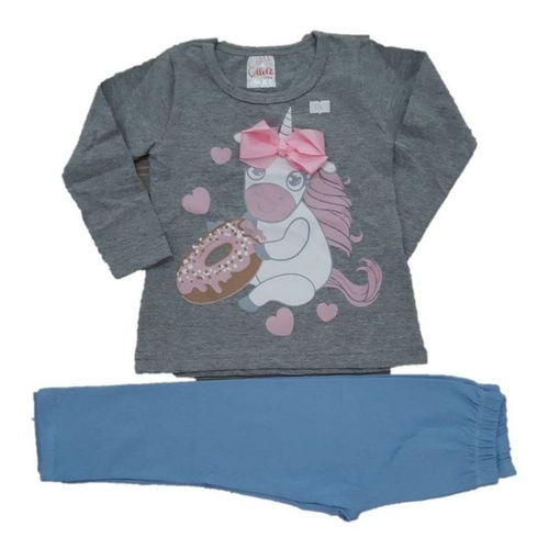 blusa de frio unicornio infantil