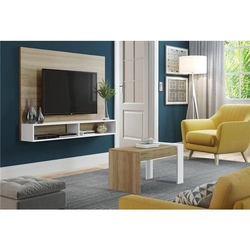 Rack com Painel TV Até 42" Mesa de Apoio Malbec - Multimóveis Menor preço em Rack com Painel TV Até 42" Mesa de Apoio Malbec - Multimóveis