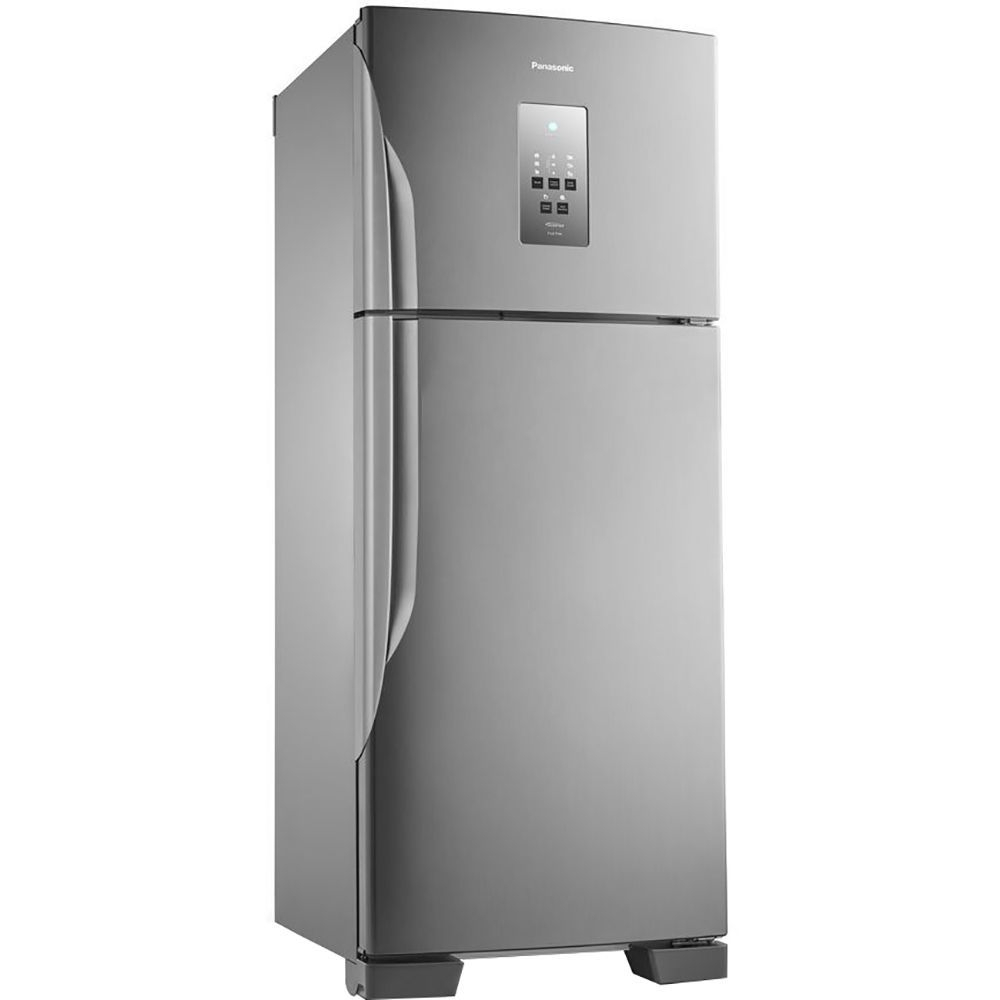 [20% de Cashback] Geladeira Panasonic Frost Free 435L NR-BT51PV3XA Aço Escovado - 110V