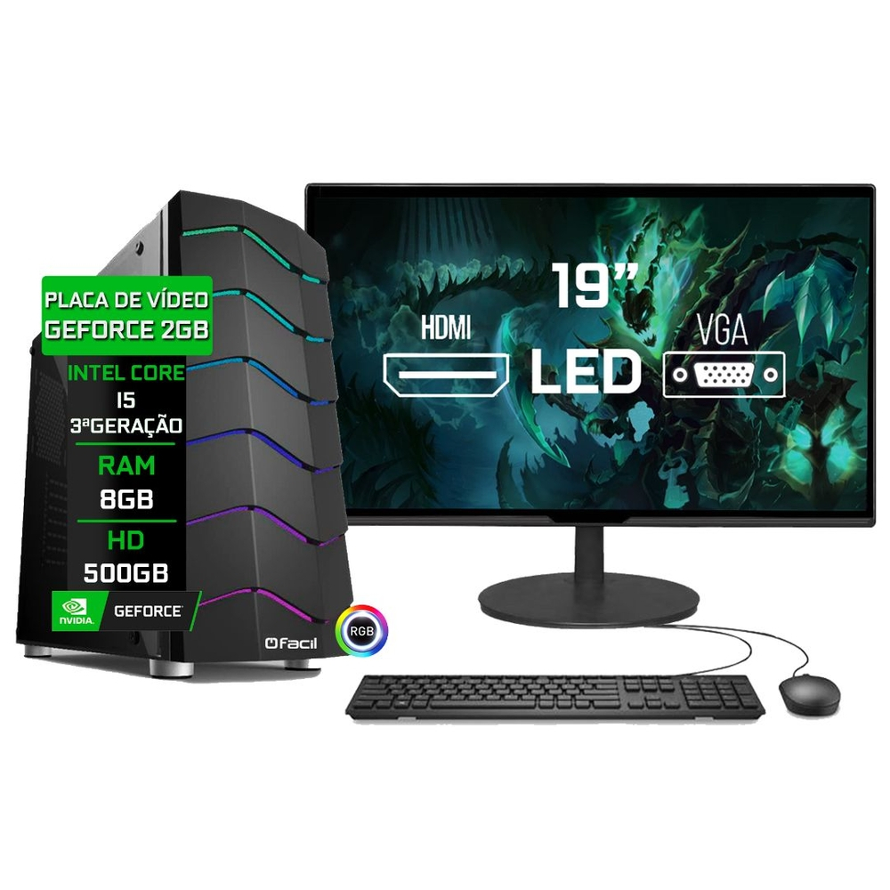 Computador Gamer Completo Facil Intel I5 Terceira Geracao 8gb Placa De Video Gt 730 2gb Hd 500gb Monitor 19 Em Promocao Ofertas Na Americanas Computador Gamer Completo Facil Intel I5 Terceira Geracao 8gb Placa De Video Gt 730 2gb Hd 500gb Monitor 19 Em Promocao Ofertas Na Americanas
