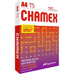Papel Chamex A4 75g Pacote 300 folhas Menor preço em Papel Chamex A4 75g Pacote 300 folhas