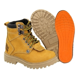 Bota Coturno Infantil Caterpillar Em Couro Nobuck