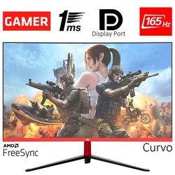 Monitor Gamer LED Curvo 24" 1ms 165hz HQ 24GHQ-Black RGB R3000 Freesync HDMI Display Port PRETO Menor preço em Monitor Gamer LED Curvo 24" 1ms 165hz HQ 24GHQ-Black RGB R3000 Freesync HDMI Display Port PRETO