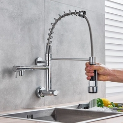 Menor preço em Torneira Cozinha Parede Gourmet Monocomando Spray Extensor