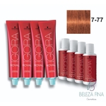 Coloração Igora 7-77 Louro Médio Cobre Extra Schwarzkopf 60g