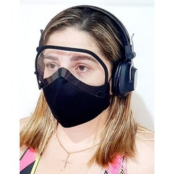 Máscara de Tecido Reutilizável 2 Em 1 Com Viseira Removível Máxima Proteção é boa?