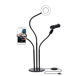 Suporte Para Gravação De Vídeo 3 Em 1 Com Ring Light é boa?