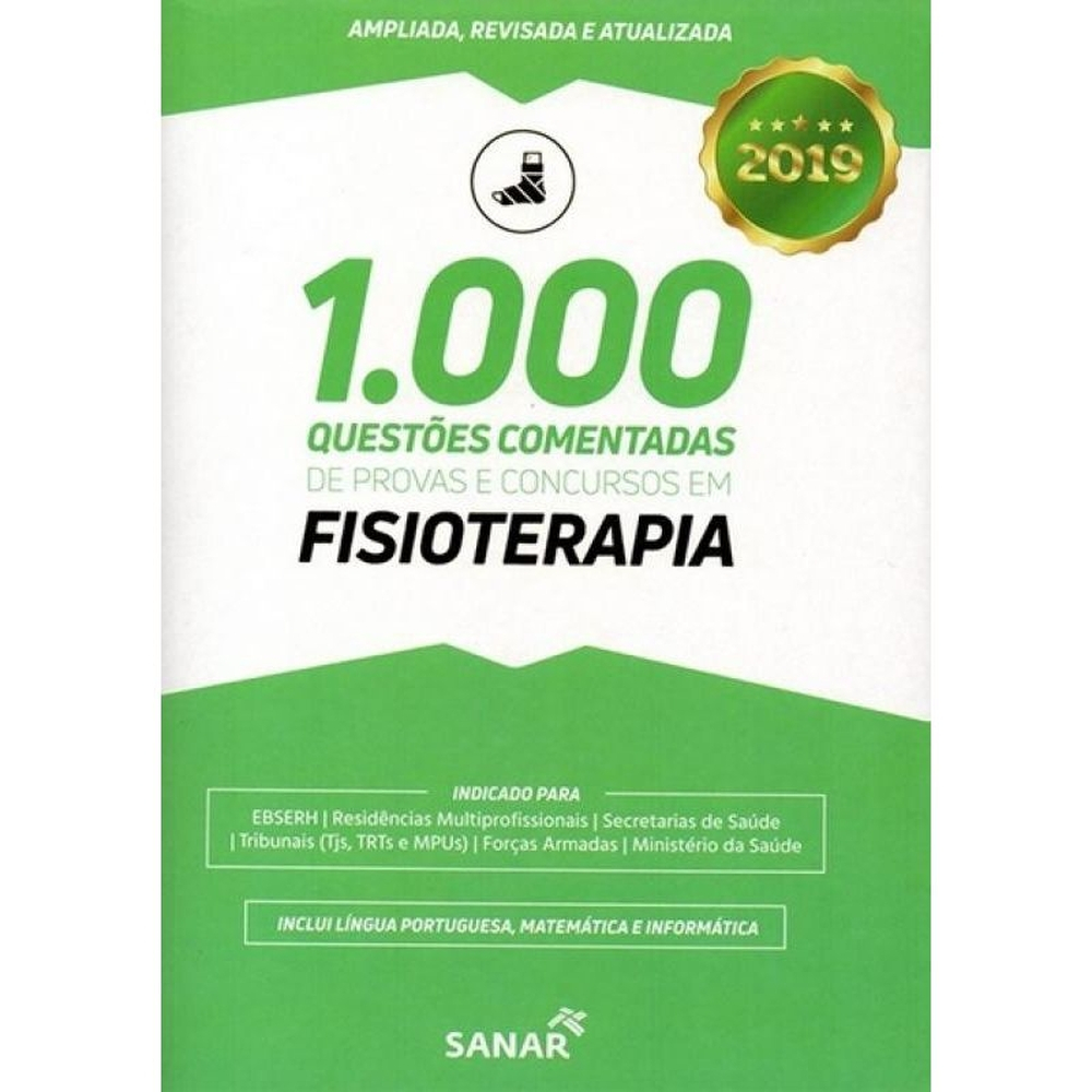 1.000 QUESTOES COMENTADAS DE PROVAS E CONCURSOS EM FISIOTERAPIA - 3a ED ...