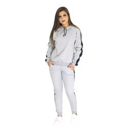 fine knit moletom com capuz ladies