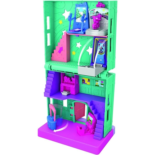 Micro Polly Pocket Estojo Fliperama Salão De Jogos