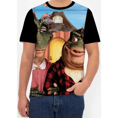 Camiseta Camisa Família Dinossauro Série Seriado Antigo 03 em