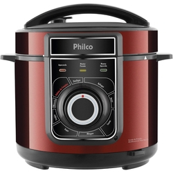 Panela de Pressão Elétrica Multifuncional Philco PPP02VI 5L 900W - Inox Red Menor preço em Panela de Pressão Elétrica Multifuncional Philco PPP02VI 5L 900W - Inox Red