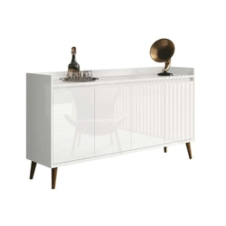 Balcao Buffet Retrô Delta Branco Gloss - MoveisAqui é boa?