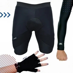 Kit de Ciclista - Bermuda Térmica de Ciclismo Acolchoada + Luva de Proteção Para Ciclismo + Manguito de Proteção Menor preço em Kit de Ciclista - Bermuda Térmica de Ciclismo Acolchoada + Luva de Proteção Para Ciclismo + Manguito de Proteção