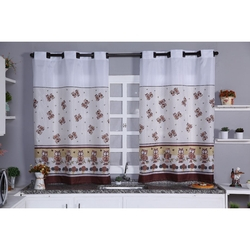 Cortina para Cozinha em Oxford - 2,00x1,30 Estampada Menor preço em Cortina para Cozinha em Oxford - 2,00x1,30 Estampada