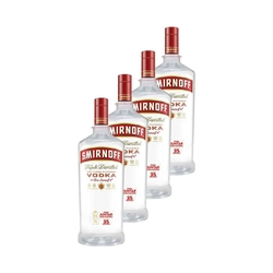 Vodka Smirnoff Red 1,75 Litros 4 Unidade Menor preço em Vodka Smirnoff Red 1,75 Litros 4 Unidade