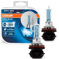 Par Lâmpada Osram Cool Blue Intense H11 Luz Super Branca Visual Xenon 4200k Menor preço em Par Lâmpada Osram Cool Blue Intense H11 Luz Super Branca Visual Xenon 4200k
