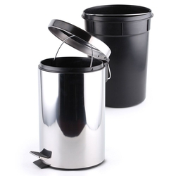 Menor preço em Lixeira De Aco Inox Com Pedal 5 L - Beltempo