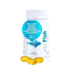 Vital Fish Ômega 3 Fish Oil Óleo de Peixe 1g c/ 60 Cápsulas Menor preço em Vital Fish Ômega 3 Fish Oil Óleo de Peixe 1g c/ 60 Cápsulas