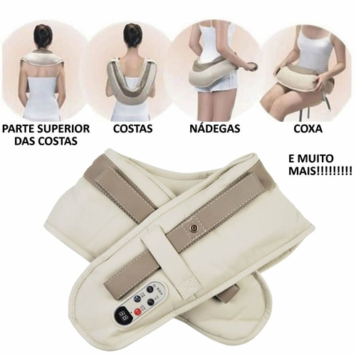 Massageador cervical ombros lombar multifuncional eletrico bivolt cbrn02719 Clearance