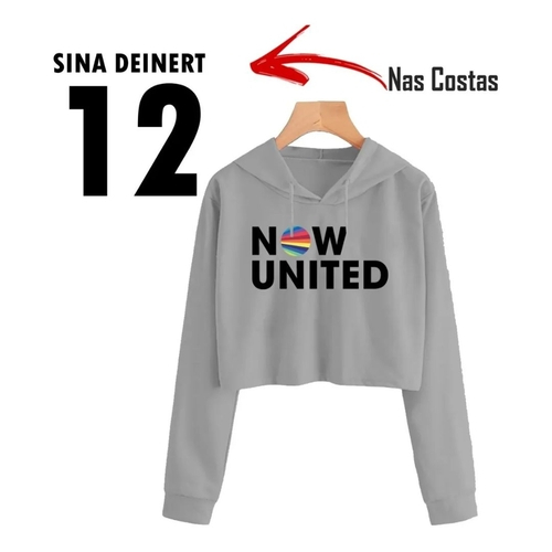 Moletom cropped now united sina deinert Clearance