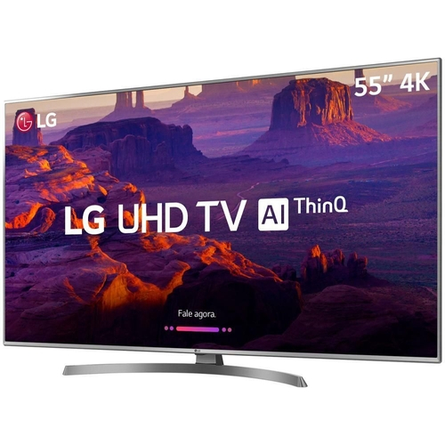 Smart TV LED 55" Ultra HD 4K LG 55UM 761 PRO 4 HDMI 2 USB Wi-Fi ThinQ Al Conversor Digital
