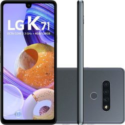 Smartphone LG K71 128GB 4G Wi-Fi Tela 6.8'' Dual Chip 4GB RAM Câmera Quádrupla + Selfie 32MP - Titânio Menor preço em Smartphone LG K71 128GB 4G Wi-Fi Tela 6.8'' Dual Chip 4GB RAM Câmera Quádrupla + Selfie 32MP - Titânio