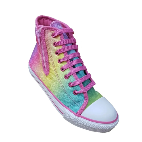 all star rosa cano alto infantil