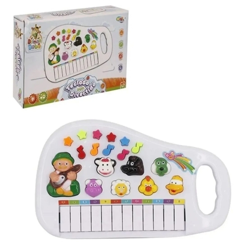 Piano Teclado Animal Infantil Sons Luz Eletrônico Criança