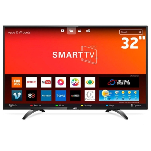 Foto 1 - TV 32'' AOC LE32S5970S - Smart TV - HD - Função Multimídia USB - Wi-Fi Integrado - HDMI