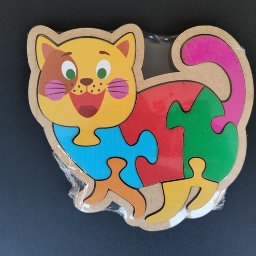 Brinquedo Educativo Quebra-cabeça Infantil - Gatinho