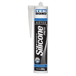 Silicone Acético Preto 280g - Tekbond Menor preço em Silicone Acético Preto 280g - Tekbond