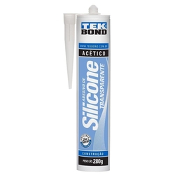 Silicone Acético Transparente 280g - Tekbond Menor preço em Silicone Acético Transparente 280g - Tekbond