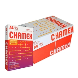 Papel A4 Sulfite Chamex 210x297 75g - Caixa com 10 Resmas Menor preço em Papel A4 Sulfite Chamex 210x297 75g - Caixa com 10 Resmas