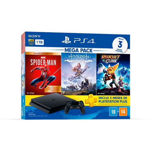 Loja Nova era Games e Informática - Playstation 4 SLIM 1TB - Com  Spider-Man (em Português) Confira disponibilidade e condições de pagamento:    * Sujeito a alterações