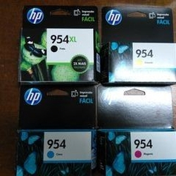kit 4 Cartuchos originais 954xl preto 954 color lacrados Menor preço em kit 4 Cartuchos originais 954xl preto 954 color lacrados