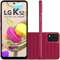 Smartphone LG K52 64GB 4G Wi-Fi Tela 6.6'' Dual Chip 3GB RAM Câmera Quádrupla + Selfie 8MP - Vermelho Menor preço em Smartphone LG K52 64GB 4G Wi-Fi Tela 6.6'' Dual Chip 3GB RAM Câmera Quádrupla + Selfie 8MP - Vermelho