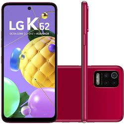 Smartphone LG K62 64GB 4G Wi-Fi Tela 6.6'' Dual Chip 4GB RAM Câmera Quádrupla + Selfie 13MP - Vermelho Menor preço em Smartphone LG K62 64GB 4G Wi-Fi Tela 6.6'' Dual Chip 4GB RAM Câmera Quádrupla + Selfie 13MP - Vermelho
