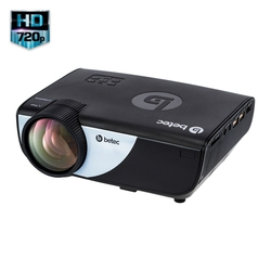 Mini Projetor Led Portatil - Betec BT835 - 1600 Lumens - Entrada HDMI, VGA, AV, SD e USB - Datashow é boa?