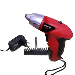 Parafusadeira a bateria 4,8 volts com 11 bits e prolongador - FPF-05 - Mondial é boa?