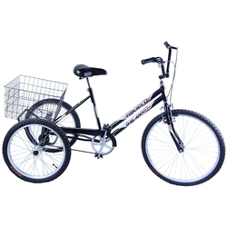 Bicicleta Triciclo Aro 26 cor Grafite Menor preço em Bicicleta Triciclo Aro 26 cor Grafite