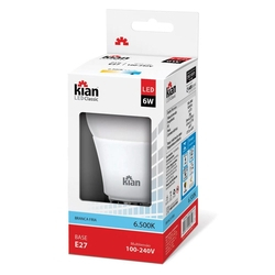 Lâmpada De Led Globe A-60 6,0w E-27 6.5K Bivolt Kian é boa?