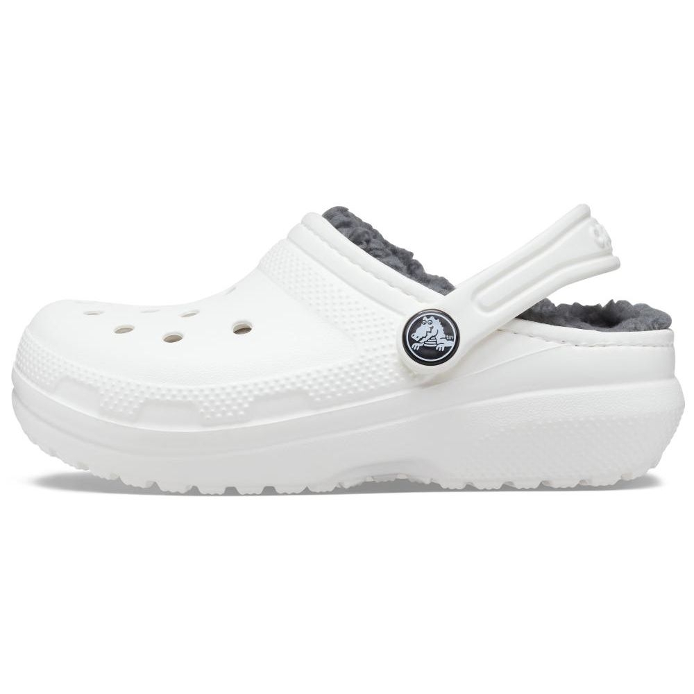 white crocs lined